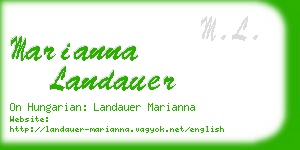 marianna landauer business card